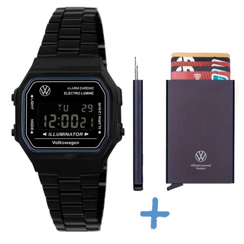 

[Volkswagen Watch] Volkswagen Watch Retro Digital All Black + Card Wallet + Free Engraving #ERROR! (Formula parse error.)