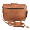 Neue Herren Echtes Ziegenleder Vintage Braun Messenger Schulter Laptoptasche Aktentasche