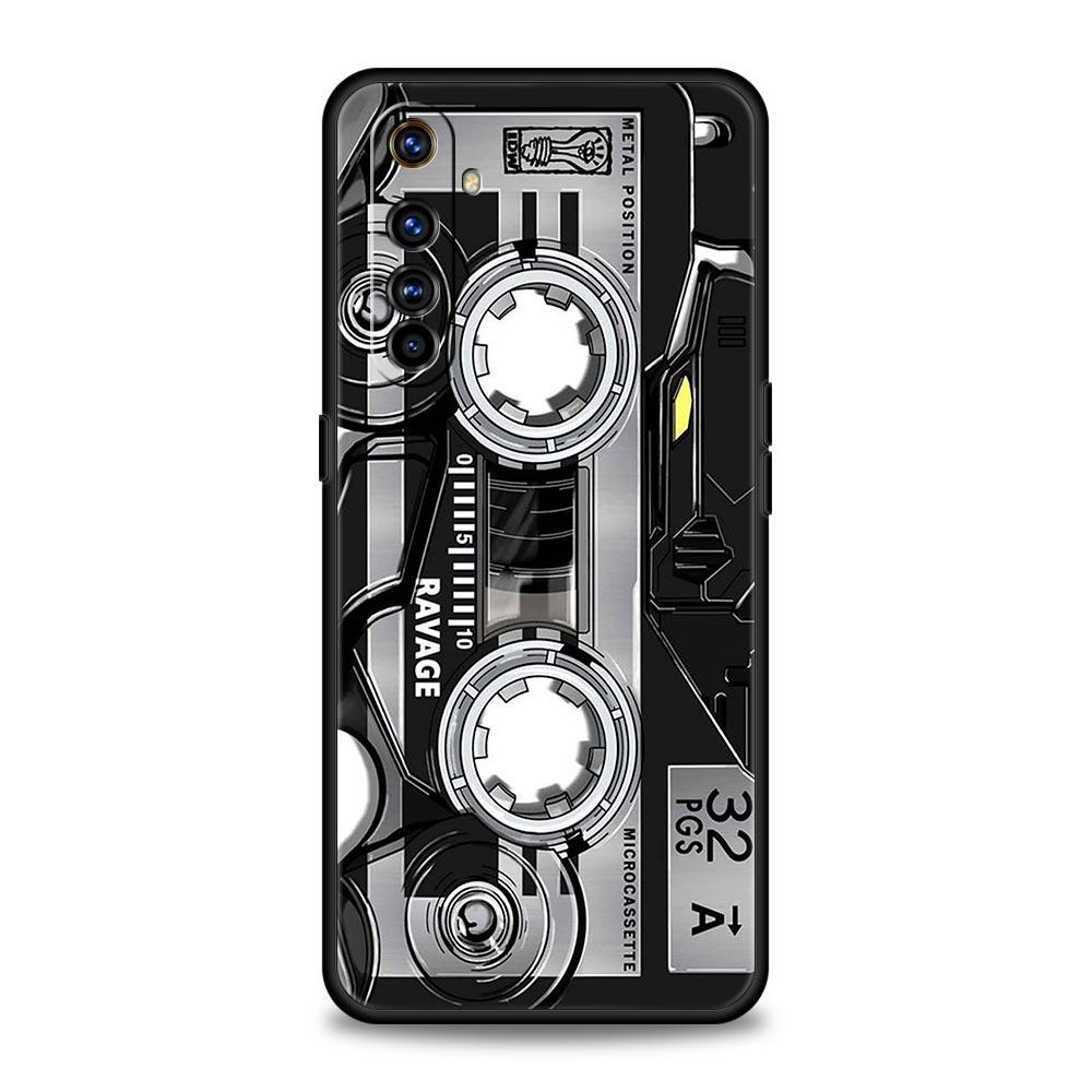 Retro Vintage Old Cassette Tape Phone Case For Realme 12 11 10 9 8 5G 7 6 GT5 GT3 GT2 Pro C21 C11 C25 C35 GT Neo 2 3 3T 5 Cover