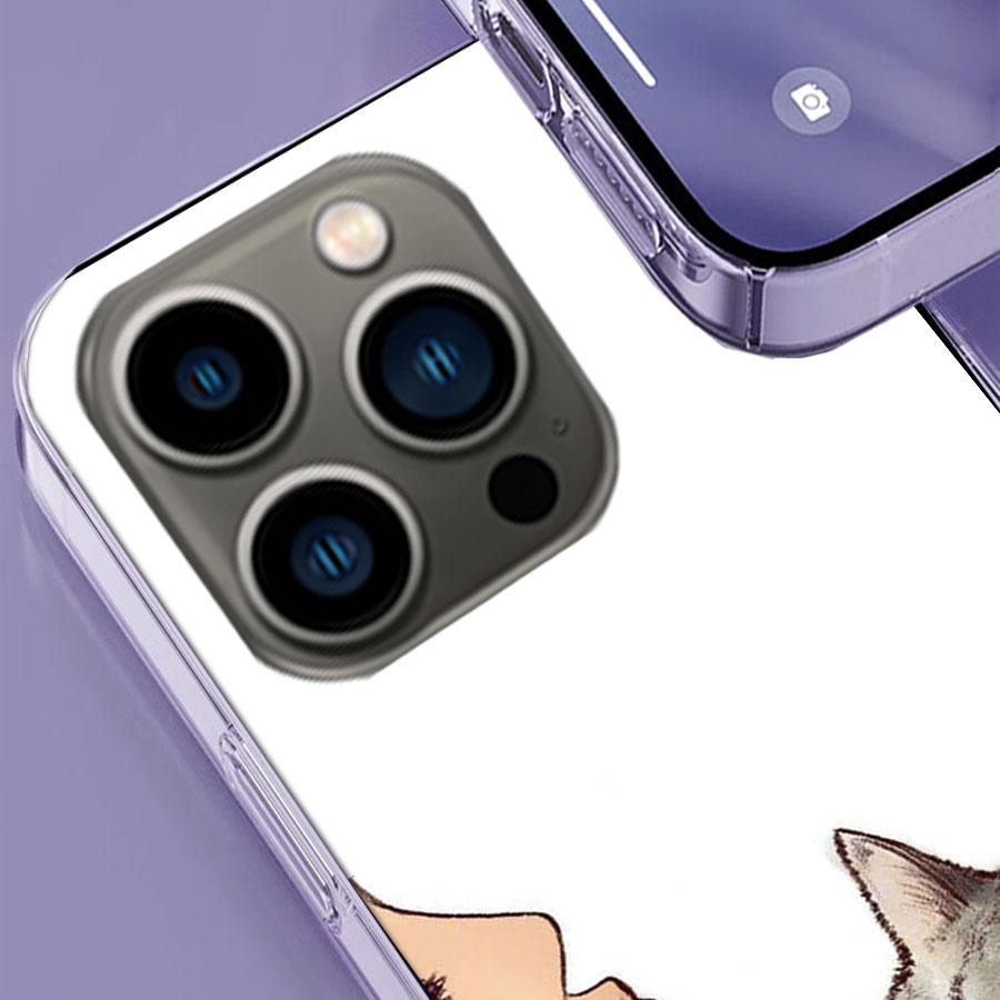 Kiss Cat Cute Kitten Cartoon Phone Case For Apple Iphone 16E 16 17 Pro Max Air 15 Pro 14 Plus 12 13 Mini Cover Cute Fund