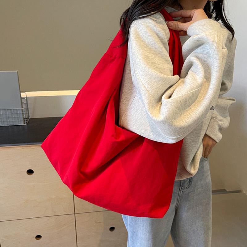 Nylon High Capacity Casual Shoulder Bags Commuting Women's Tote Bags Fashion Solid Color Handbags AVE