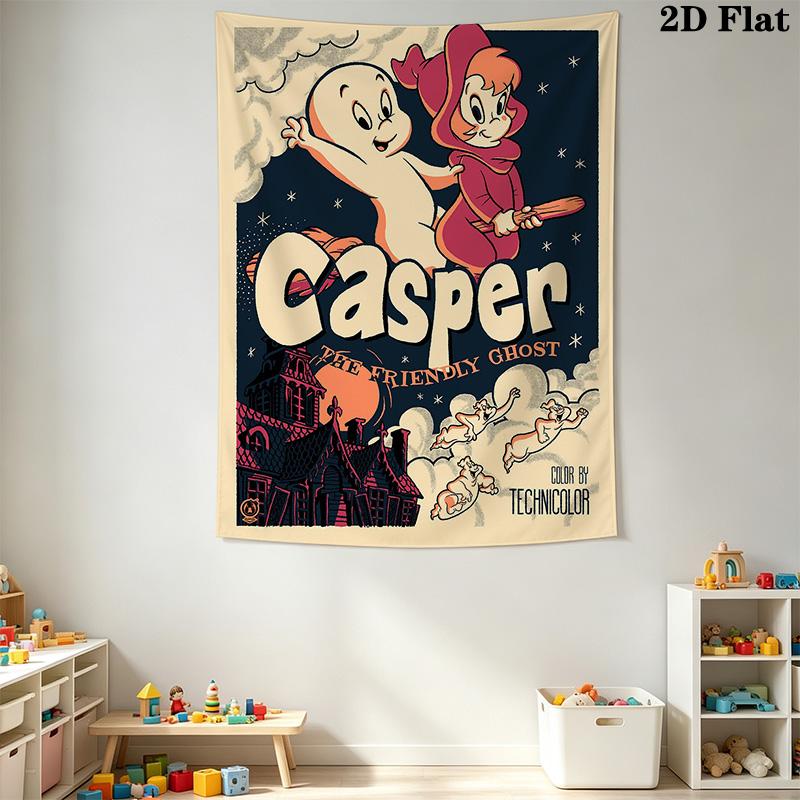 A Flying Broom Pattern Home Decor Tapestry, Wall Hanging, Decorative RV Wall Cloth.ZGT0914015