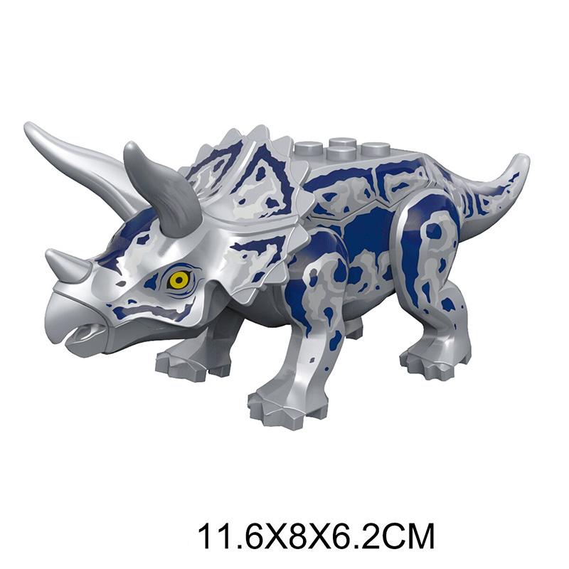 Jurassic Dino World Store Dinosaurfigurer Klosser Byggeklosser Velociraptor T-Rex Triceratops Indominus Rex Leker For Barn