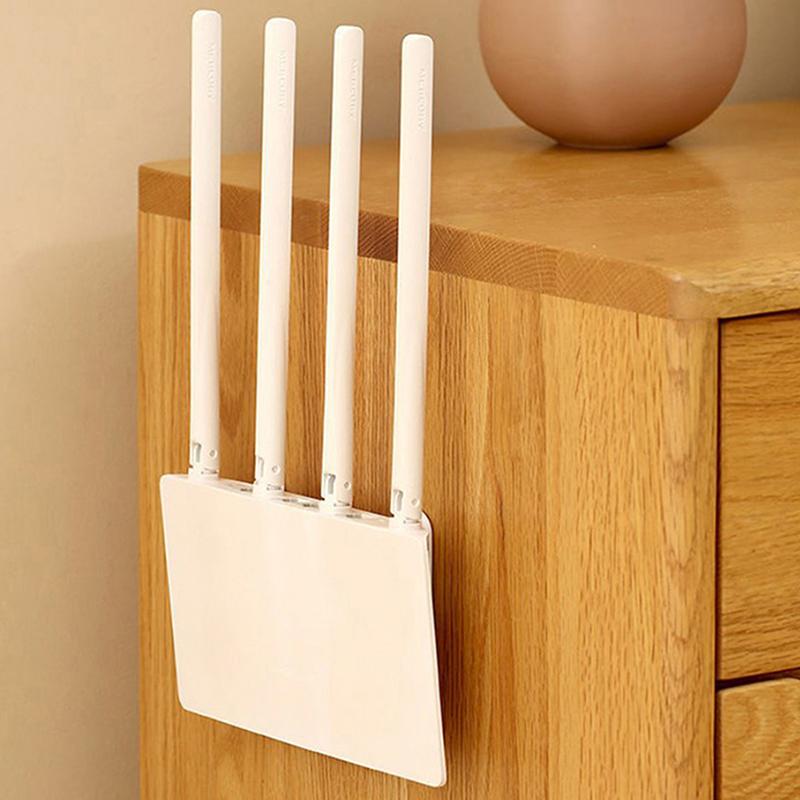 2 Páry Samolepicí Háček Sada Pro Klimatizaci TV Dálkové Ovládání Silný Věšák Plastový Klíč Nástěnné Stojany Držák Domácí Organizace