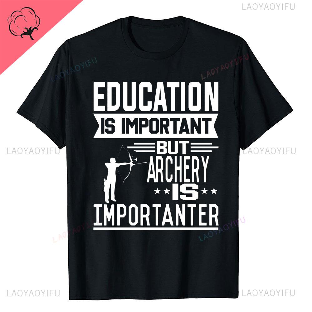 Aim Shoot Swear Repeat Archery Hipster Shortsleev Printed TShirts Archery Sports Men Style Casual Aesthetic O Neck Tops T Shirt