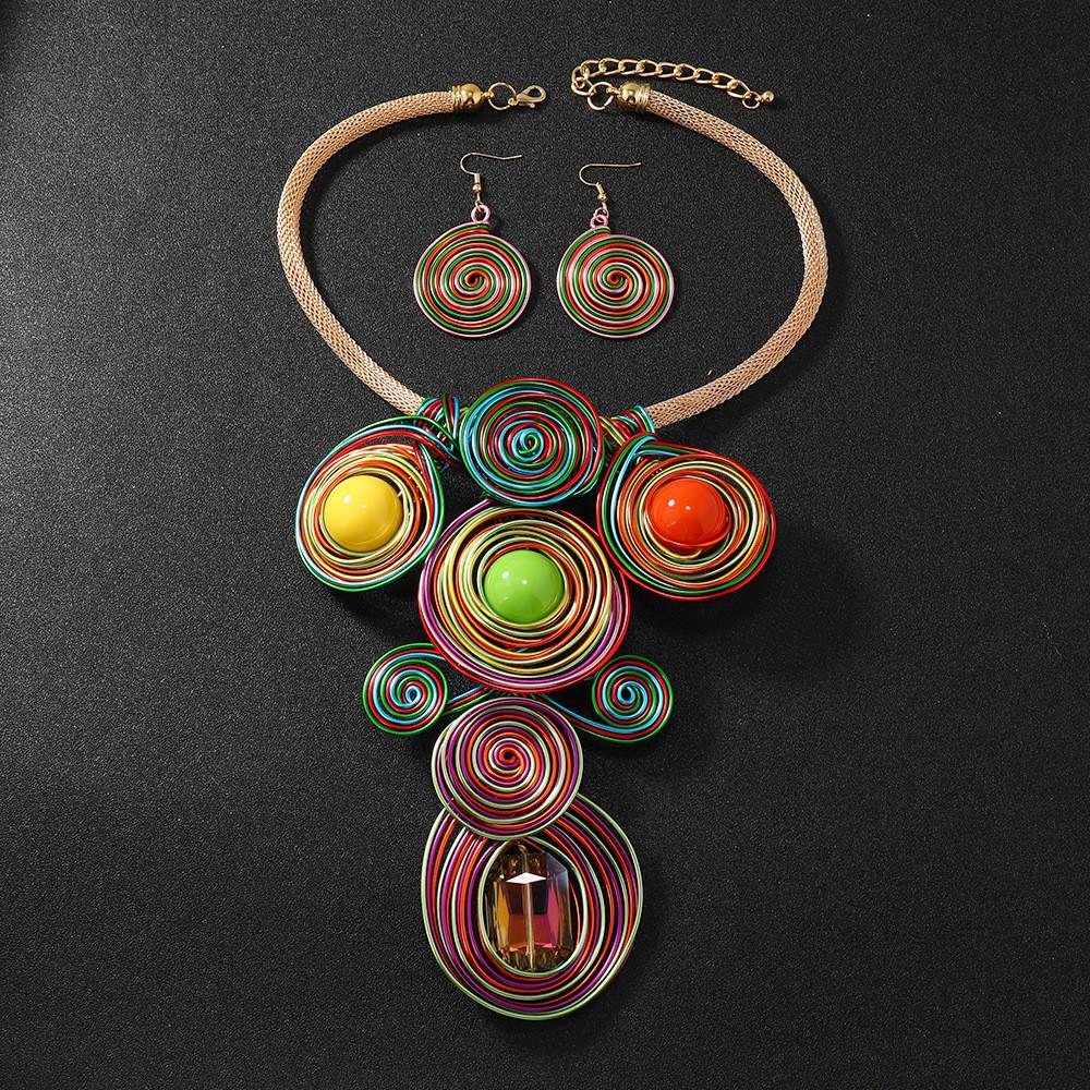 Set Jewelry Stylish With Crystals And Natureinspired Flower Motifs For Men And Women