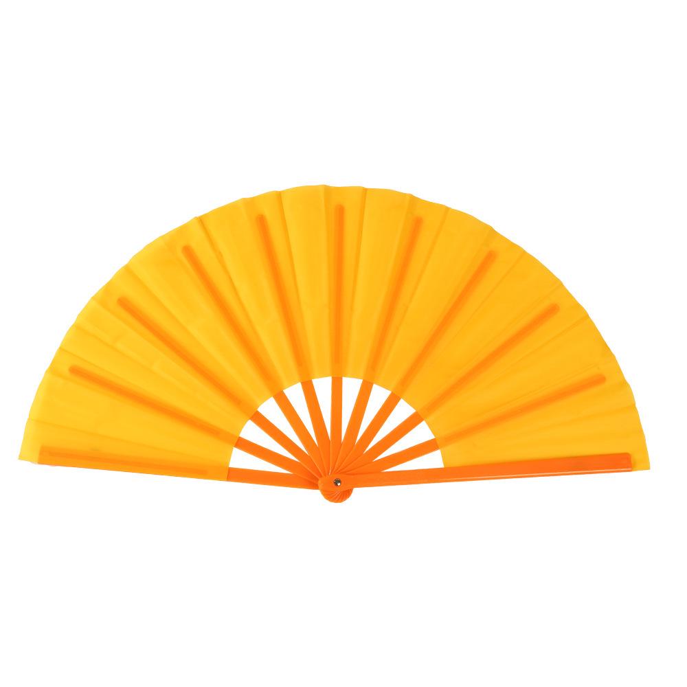 Leque dobrável de 7 polegadas de cor sólida - Acessório de performance de dança e para refrescar