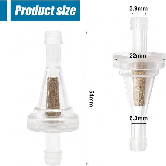 10Pcs 1/4 Inch Motorcycle Clear Gas Inline Fuel Filter Replacement For Dirt Bike ATV UTV Snowmobile Golf Cart Kawasaki John Deere EZGO With 1/4 Inch