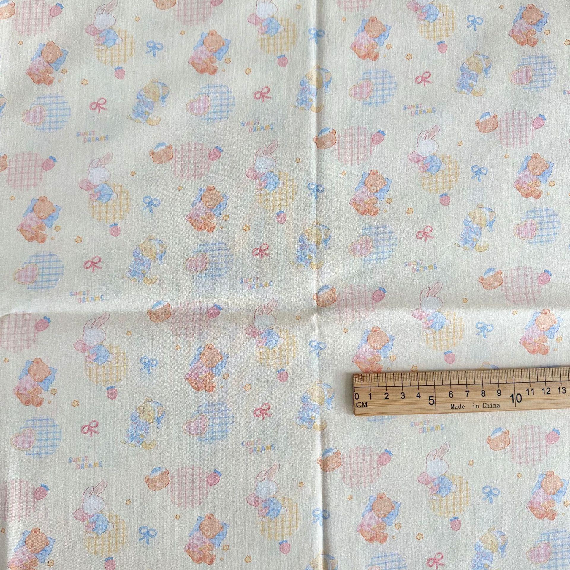 

Ткань 100% хлопок с цифровой печатью в корейском стиле, мультяшная, для детской, семейной и домашней одежды, сделай сам 95 cm