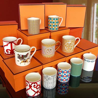 European Light Luxury Advanced Bone China Cup Mug Mug Exquisite Afternoon Tea High-grade Cup Water Cup Coffee Cup Holiday Gifts