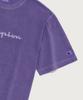 CHAMPION Big Logo Pigment Short Sleeve T-Shirt Purple