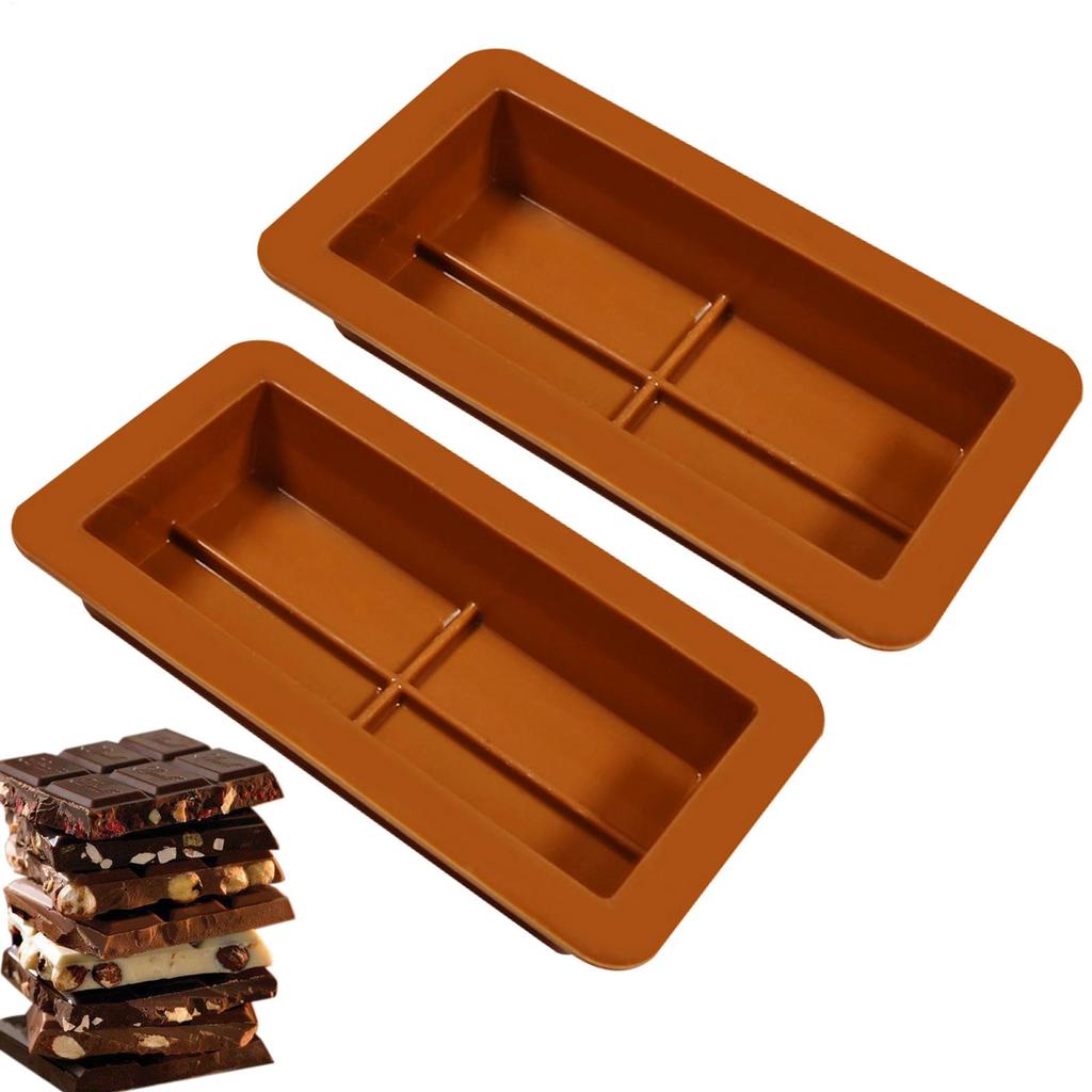 Chocolate Bar Molds Silicone Bars Break Apart Wax Melt Mould Easy Release Rectangle Durable Candy Making Tools Handmade Gift