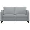 Vidaxl 2-Seater Sofa, Light Grey, 140 Cm, Upholstered In Fabric