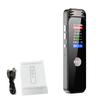 Back Clip Digital Audio Voice Recorder, 360 Degrees  Dual Microphone Surround Recording, Voice Activation, HD Audio,