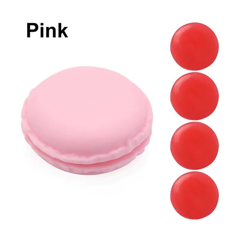 

1/6pcs Macaron Diamond Painting Glue Clay Storage Box Drilling Mud Embroidery Cross Stitch Storage Container DIY Nail Art Tools рожевий