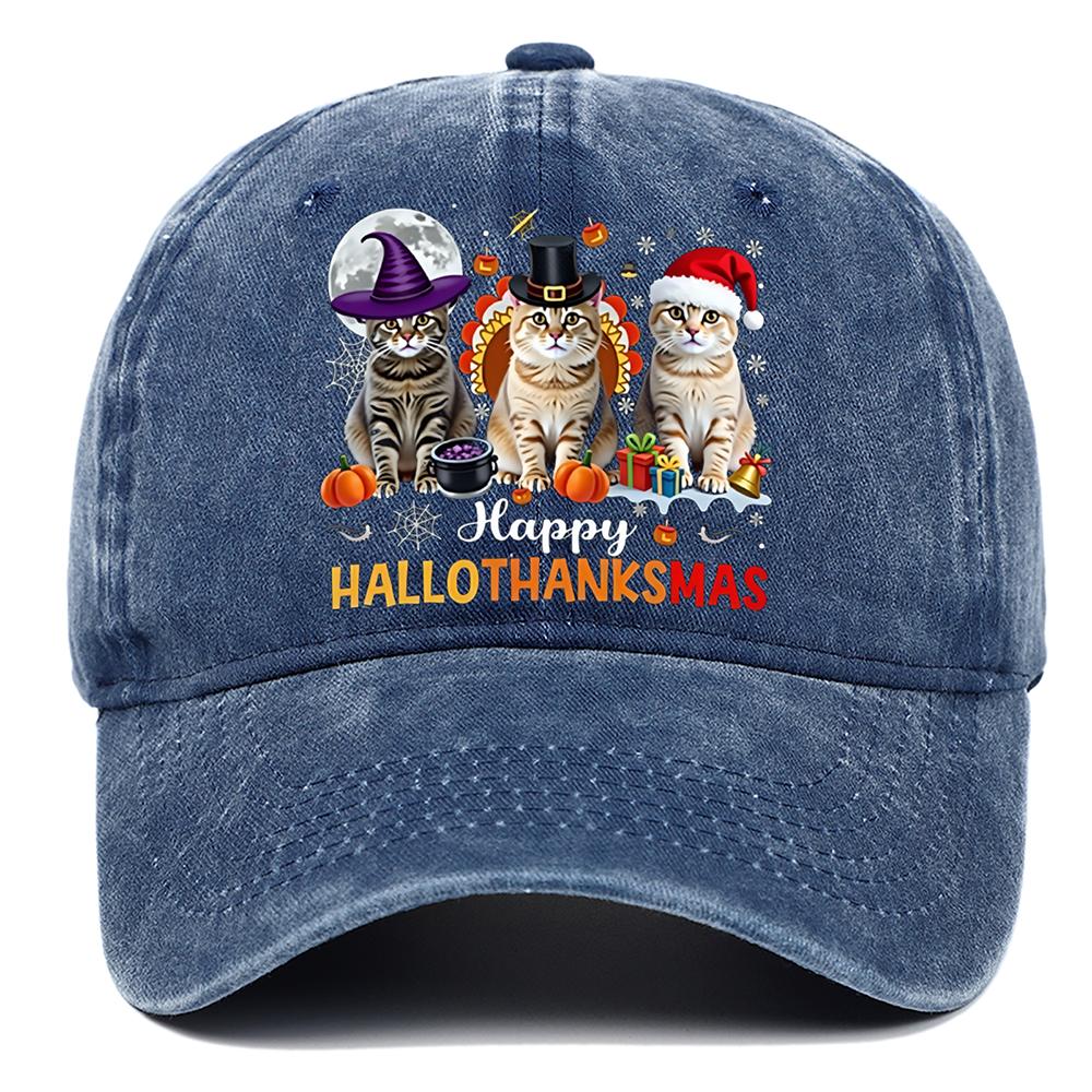 

Adjustable Cute Cat Printed Baseball Hat for Men and Women Outdoor Sunscreen Hat Suitable for Halloween Festival Decoration Adjustable