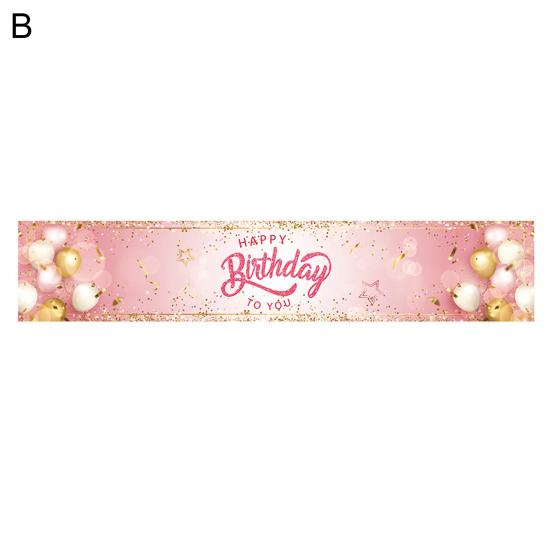 Tischläufer, waschbar, für mehr Tischatmosphäre, Oxford-Bankett, Happy Birthday, Party-Tuch, Heimdekoration