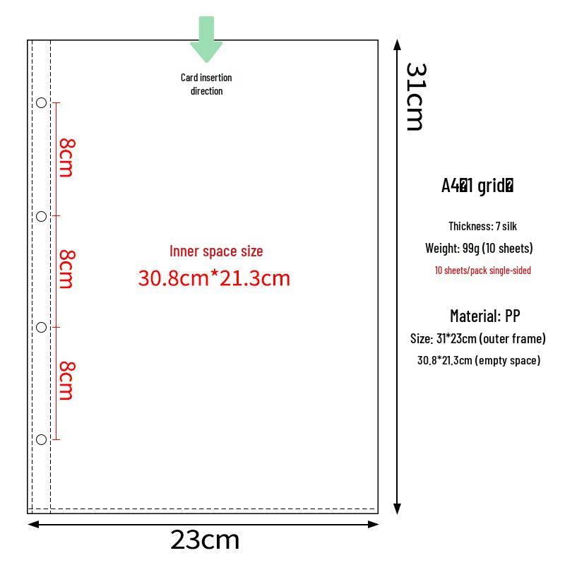Nine-Grid Refill Pages for 3-Inch Game Cards - Pokémon PP Card Album