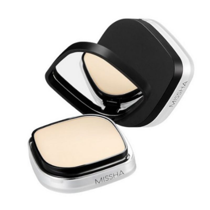 MISSHA Signature Dramatic Two Way Pact SPF25 PA++ Foundation Powder Pact Natural Coverage Long Lasting Makeup 9.5g