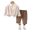 Kids Casual Long-Sleeve Set, Comfortable Daily Wear Outfits