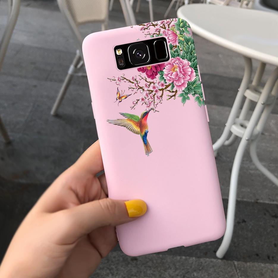 For Samsung Galaxy S8 Case Galaxy S8+ Cover Stylish Sunflower Pretty Girls Cover For Samsung S8 Plus GalaxyS8 S8+ Soft Bags Case