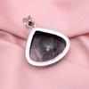 Amethyst Anhänger mit Silberkette Halskette 925 Sterling Silber Anhänger