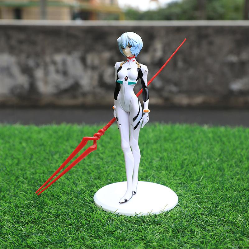 22cm NEON GENESIS EVANGELION Figures Ayanami Rei Action Figure Cake Decorations PVC Model Anime Asuka Makinami Collection Toys