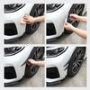 4Pcs Car Spoiler Canards Set Soft Decals Auto Collision Strip Carbon Fiber Pattern Front Bumper Lip Splitter Diffuser Spoiler