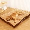 Dog Bed Flannel Materialwarm Pet Mat Washable Pp Cotton Filling Pet Bed Four Seasons Use For Large Medium Dogs Sleeping Mat