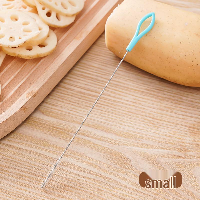 

Lotus Root Cleaning Brush Set: Versatile Tool for Lotus Root Holes, Baby Bottles, Straws, and Decorating Nozzles.