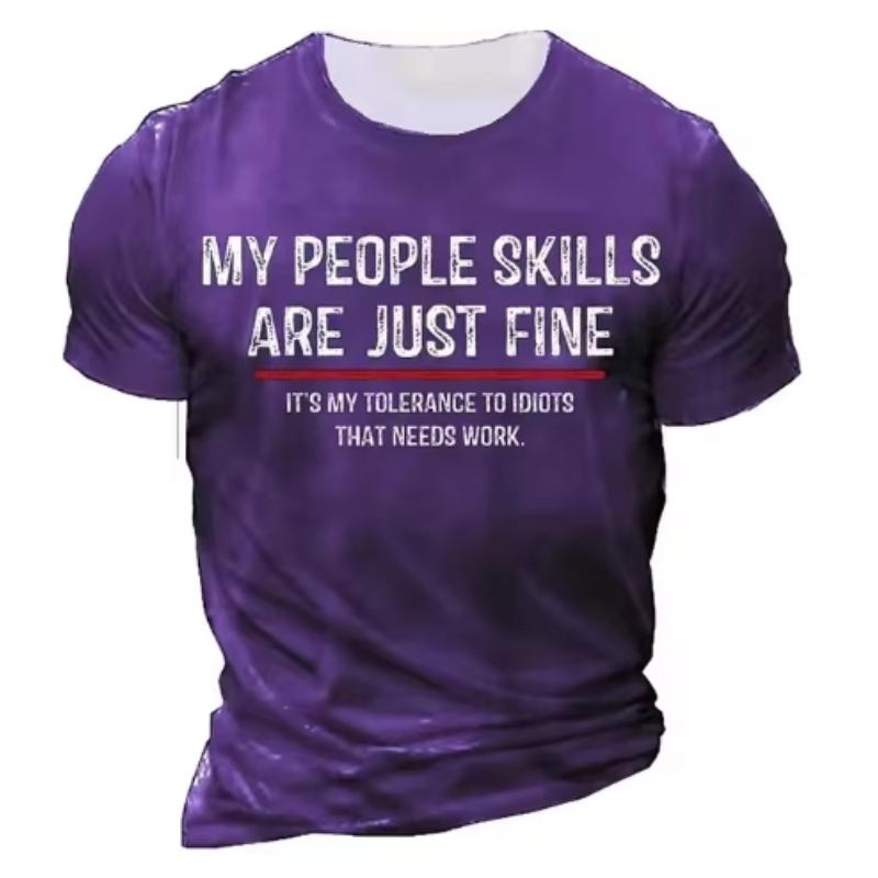 

Летняя мужская футболка с буквенным принтом, 3D-принтованный топ, забавная футболка, модная повседневная мужская уличная одежда, свободный топ S