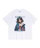 EMEIJIGEULAEM (Boxy Tee) Maggram Cute Benny Graphic Short Sleeve T-Shirt (White)