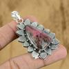 Natural Rhodonite Gemstone Pendant 925 Sterling Silver Indian Jewelry For Girls