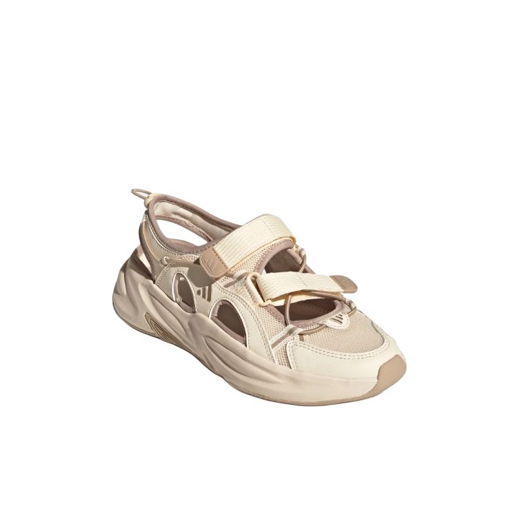Adidas Ozwave Sandál Pohodlný Měkký Protiskluzový Říční Obuv Unisex Sandály Bílá Hnědá JS4579