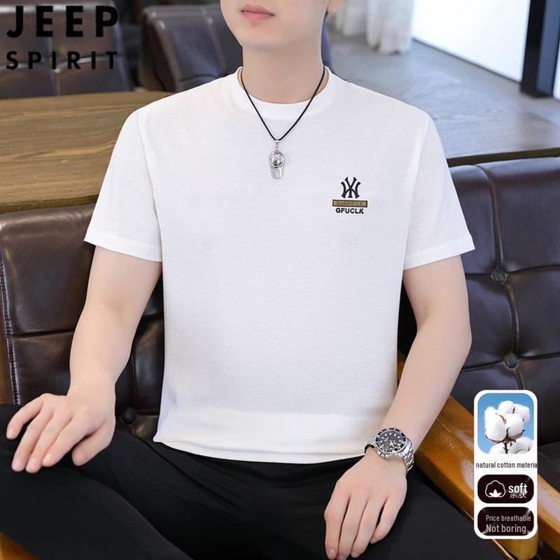 JEEP SPIRIT Men s Printed Crew Neck Short Sleeve T-Shirt XL