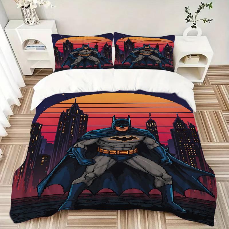3pcs Batman Duvet Cover Set (1 Duvet Cover + 2 Pillowcases, No Core) - Comfortable, And Breathable Bedroom Decoration yy251104036