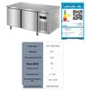 Haier Commercial Stainless Steel Refrigerator Freezer Workstation