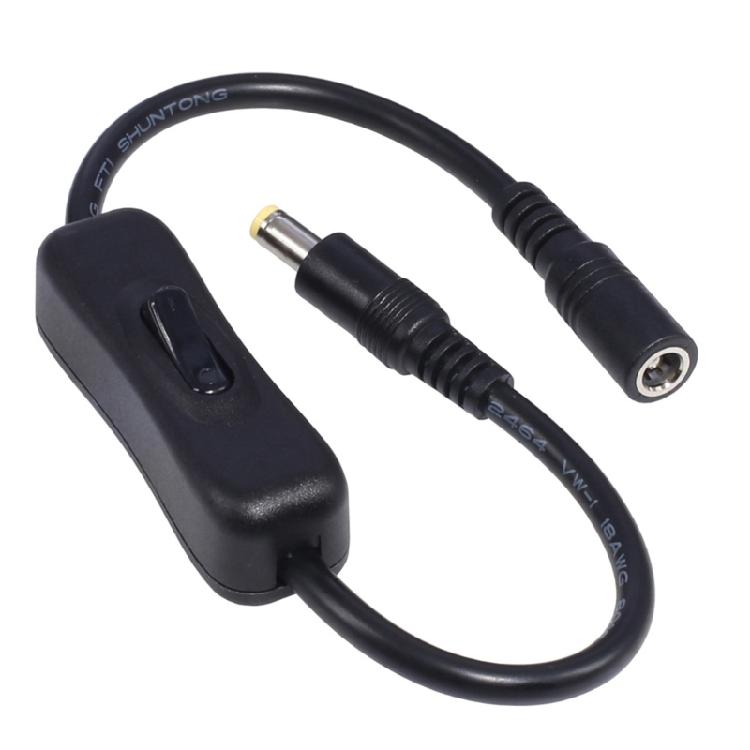 30cm Male to Female 5.5x2.5/5.5x2.1mm Plug DC Power Adapter Cable Extension Cord