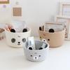 Soft Handwoven Sturdy Cotton Rope Basket Home Accessory for Keeping Small Items Neat and Accessible Home Organization
