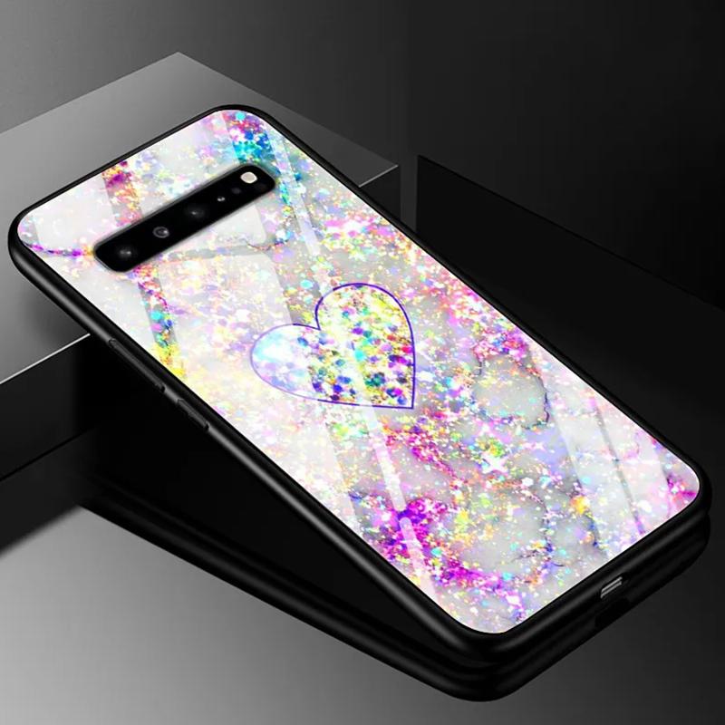 For Samsung S10 5G Case S10e S9 S8 S7 Edge Luxury Tempered Glass Hard Back Cover For Samsung Galaxy S10 Plus Lite TPU Bumper