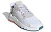 adidas Originals Nite Jogger Dämpfung Niedriger Schaft Kinder Lifestyle Schuhe Weiß Braun FV4544