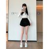 Loose Flesh-shielding Thin Casual Wide-leg Pants Women Thin Wear High-waisted Drawstring Sports Shorts