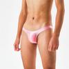 Satin Swimwear Mens Swimsuit Glossy Silk Bulge Pouch String Thongs Mini Bikini Bottom Underwear Low Waist Swimwear Bath Panties
