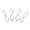 20Pcs Charms Link Infinity Symbol Connection Silver Color Pendants Diy Making