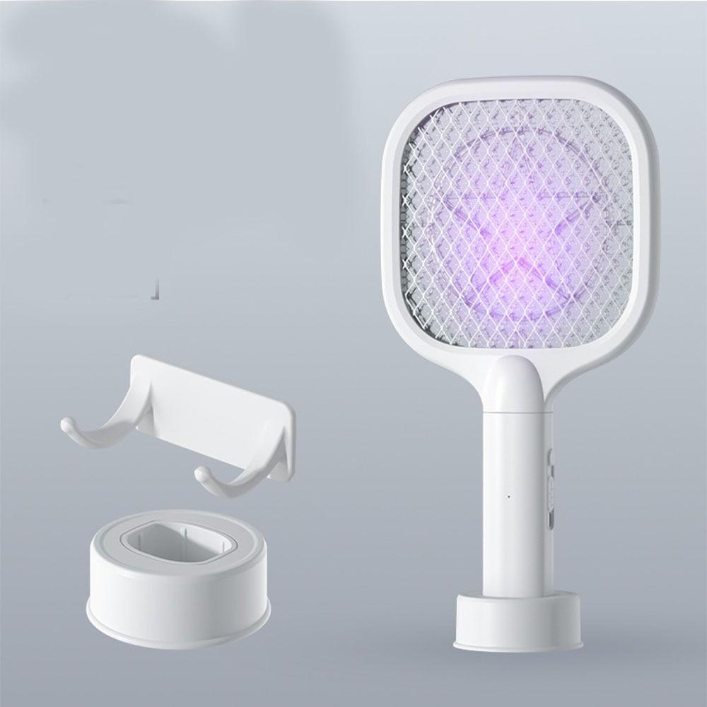 USB Rechargeable Electric Bug Zapper UV Light Mosquito Killer Lamp Mini Insect Racket Summer