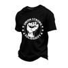 Men's Loose Fit Casual Short Sleeve T Shirt Labor Day Printed Graphic Tee Crew Neck Comfortable Cotton Blend Shirt for Everyday Wear