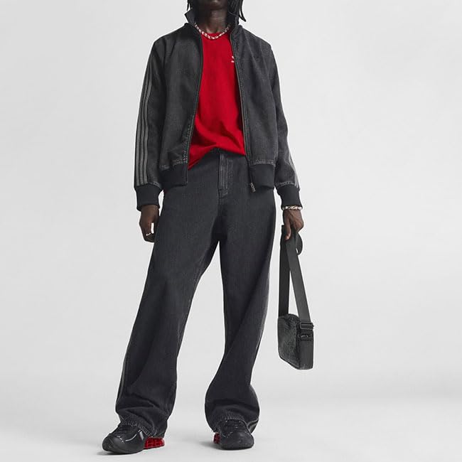 adidas Originals Firebird Trainingsjacke Schwarze Jeansjacke KD1516 Jeans Herren [M-Schwarz (KD1516)]