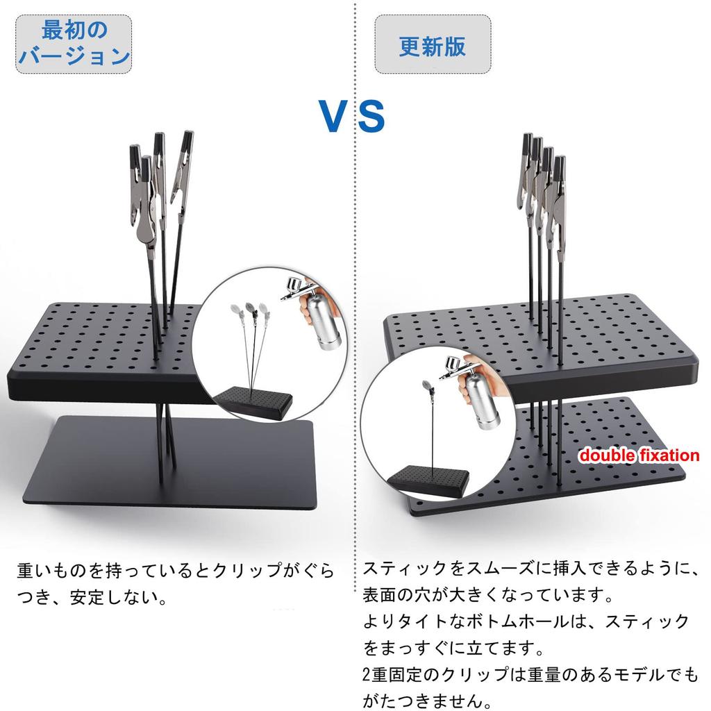 Plastic Model Painting Stand with Clips Clips 1 Painting Tools (20 + Stand)