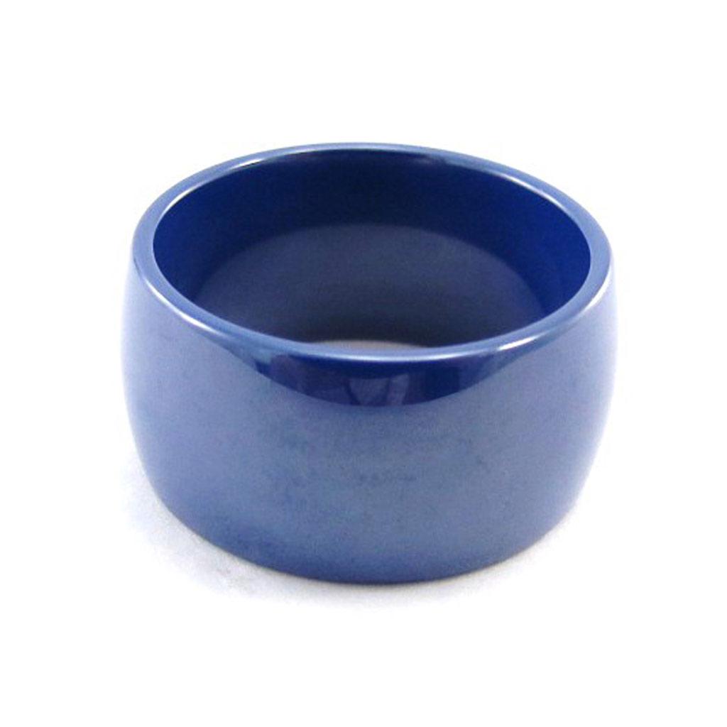 Blue 'Mineralia' Ceramic Ring - 12 Mm