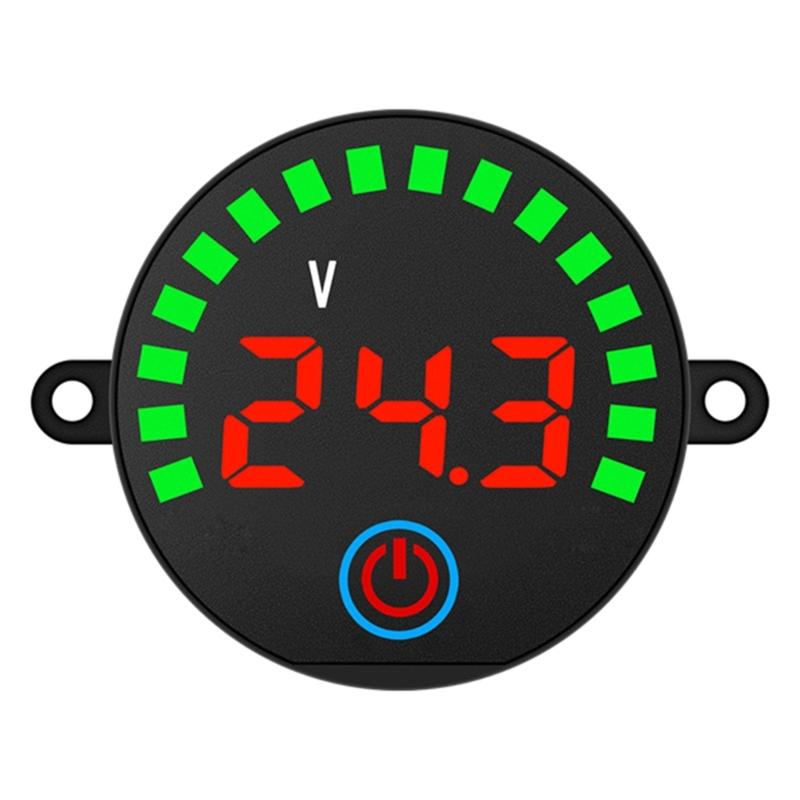 5-55V Battery Monitors, Digital Battery Capacity Tester,Car Battery Charge Levels Indicator Battery Power Indicator